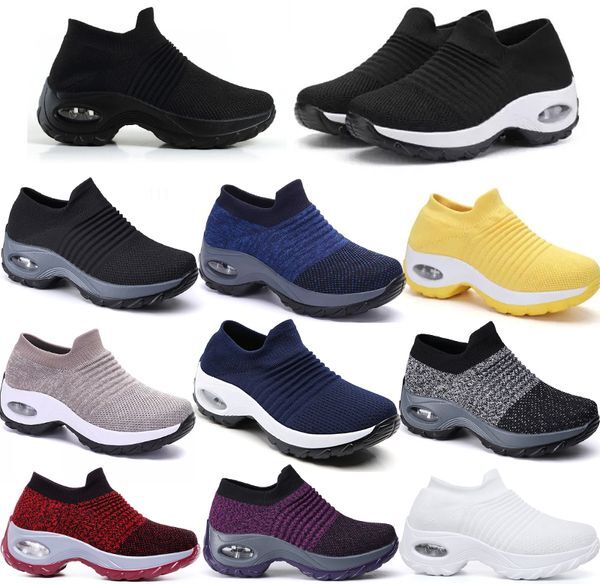 Large size men women shoes cushioned flying woven sports shoes foot covers foreign trade casual shoes GAI socks shoes fashionable versatile 35-44 53