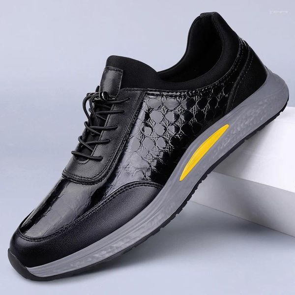 Casual Shoes Versatile Men&#039;s Genuine Leather Thick Sole Sports Outdoor Mountaineering Non Slip Oxford