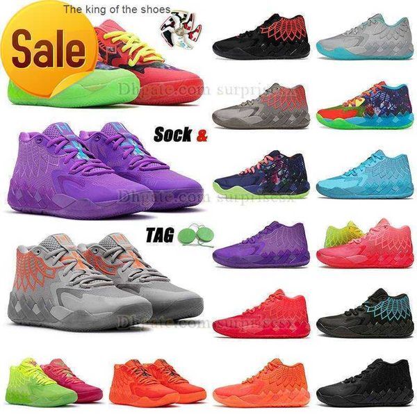 2023MB.01MBS Boots Authentic OG LaMelo Ball MB.01 Basketball Shoes Pumps Men Rick and Morty Melo Lamelos Balls Mb1 MB01 Outdoor Platform Shoe