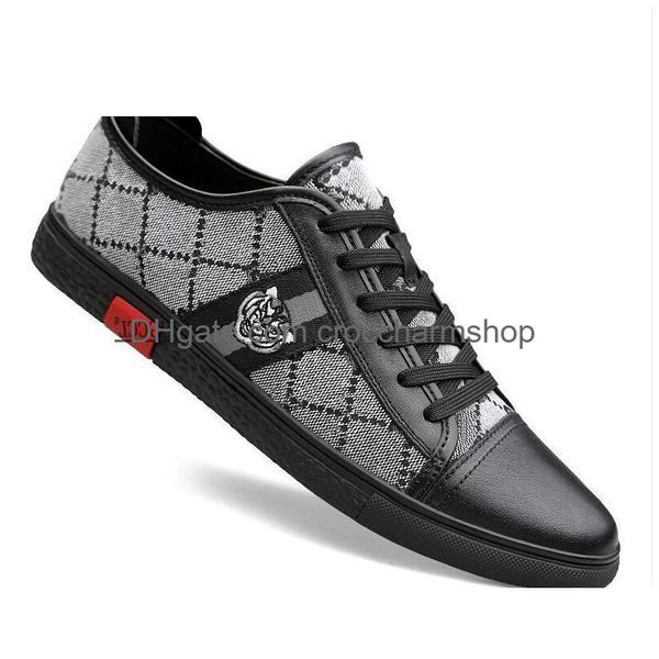 Dress Shoes Mens Fashion Designer Glamour Brand Pattern Flat Platform Zapatillas Hombre A24 Drop Delivery Accessories Dhbr9