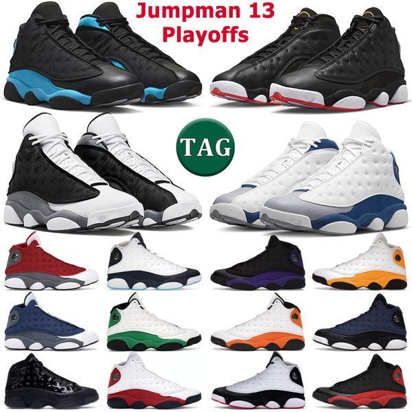 13 Jumpman Playoffs Basketball Shoes Men 13s Black Flint University French Blue Court Purple Obsidian Del Sol Gym Red Flint Mens Trainers Outdoor Sports Sneakers