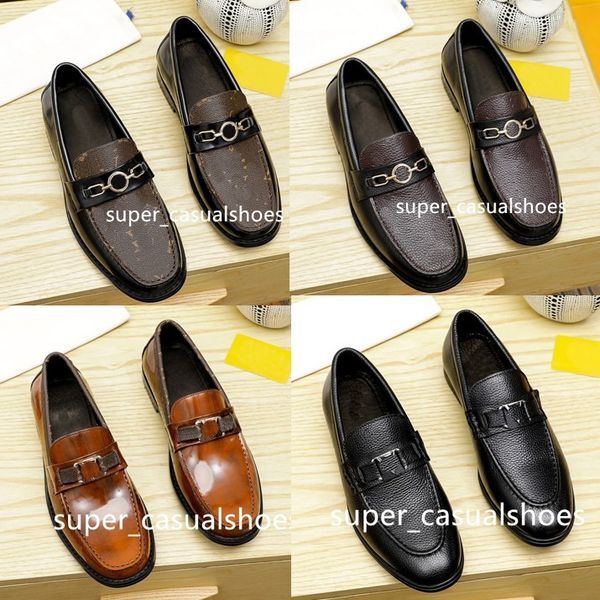 Men Shoes Loafers luxurious Italian Classics Moccasins Designer Dress Shoes Black White Genuine Leather Office Wedding Walk drive Shoes