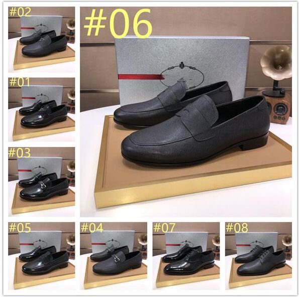 TOP PD Italian Dress Shoes Men Wedding Party Shoes High Quality Casual Loafer Male Designer Flat Shoes Plus MENS Size 6.5-11