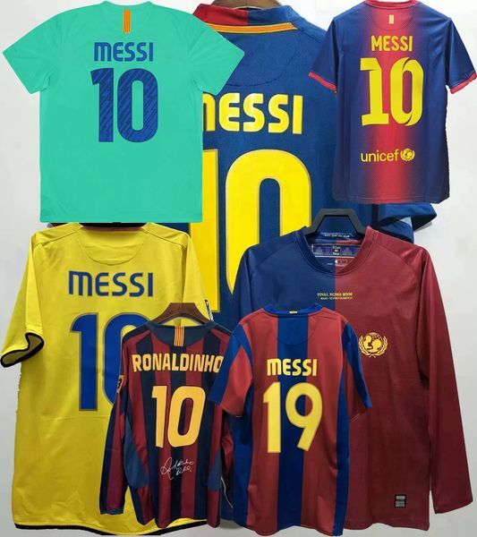 Retro classic MESSI soccer jerseys 2005 06 07 08 09 2010 11 12 13 14 HENRY A.INIESTA Eto&#039;o Maquez PUYOL XAVI Daniel Alves Abidal RONALDINHO Mascherano football shirt