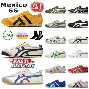 Onitsukass Tiger casual shoes Mexico 66 designer outdoor women men Beige Grass Green Peacoat Silver Off black white pure blue red yellow Slip-on sneakers trainers