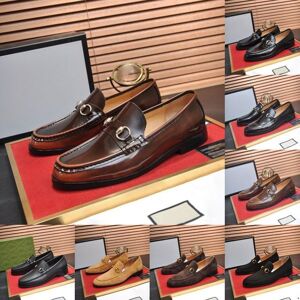 24model Men Designer Dress Shoes Oxfords Genuine Leather Italian Formal Shoes For Man Party Classic Black High Korean 2024