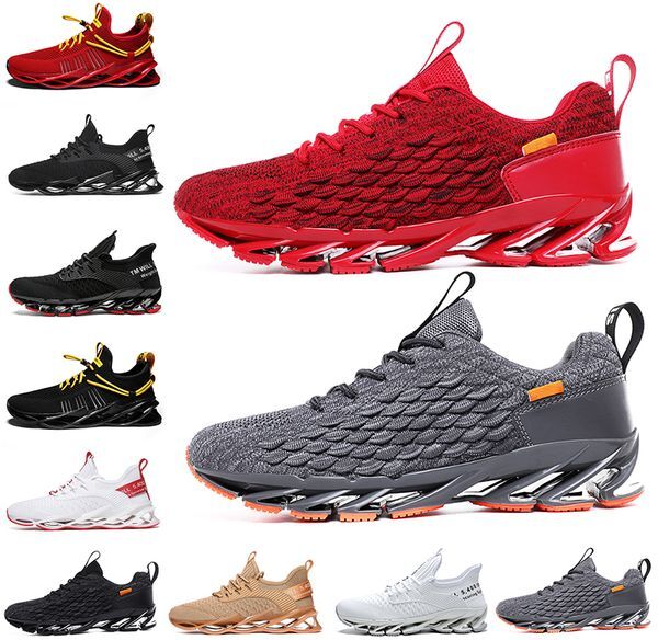 Newest Non-Brand men women running shoes Blade slip on black white all red gray orange Terracotta Warriors trainers outdoor sports sneakers size 39-46