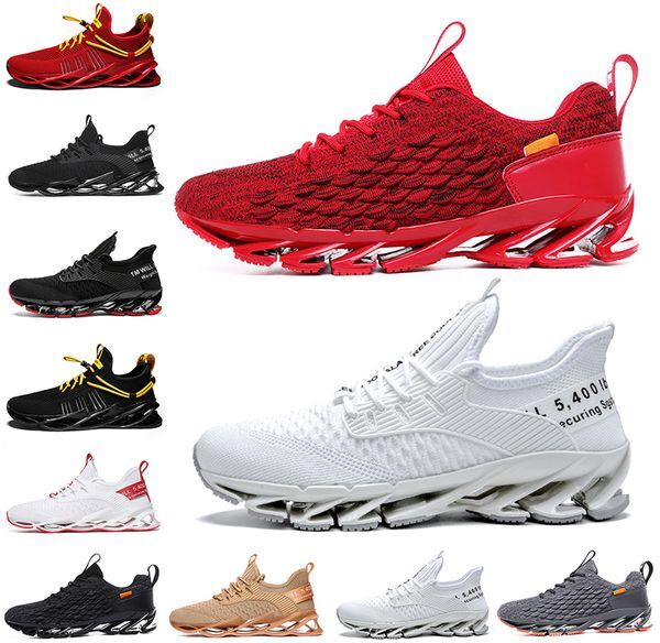 Non-Brand men women running shoes Blade slip on black white all red gray orange gold Terracotta Warriors trainers outdoor sports sneakers