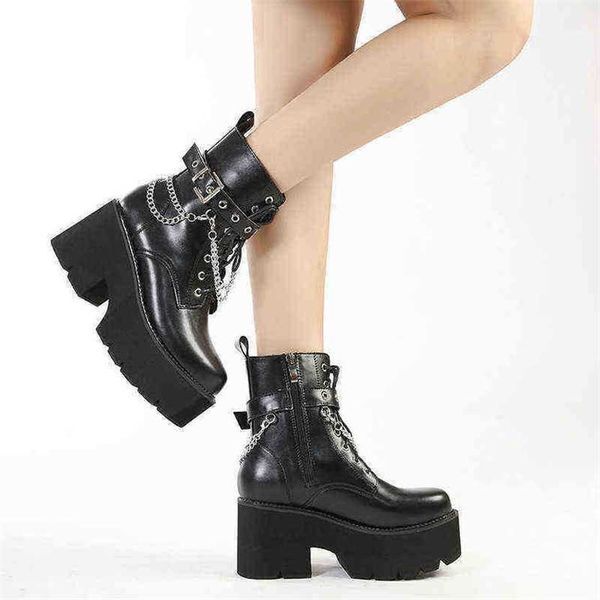 Women Boots Martin Boot Black Short High Heels Thin Thick Soles Side Zipper Large Womens Shoes 07091011