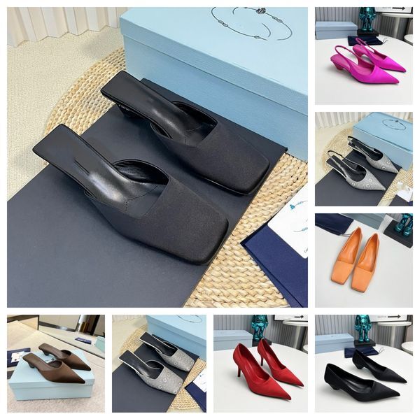 designer shoes wedding ball formal with intellectual elegance ladies high heels slim heeled sandals fashionable shoes women&#039;s single shoes slipper summer Shoes