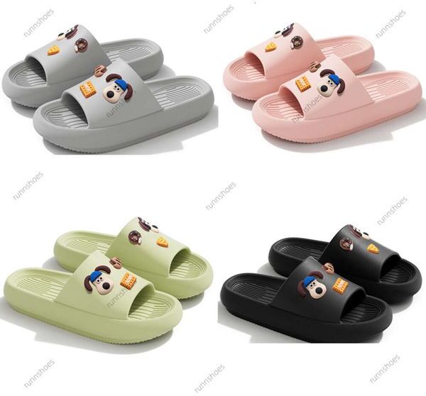 new designer sliders Womens thick soled couple Novelty mens slippers summer Beach DIY indoor living home bathroom anti slip and odor proof EVA sandals