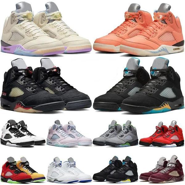 5 Basketball shoe shoes 5s UNC Green Bean Crimson Bliss Sail Easter Pinksicle Oreo Quai Michigan Stealth Jade Horizon Racer Blue Red Suede Trainers Sneakers