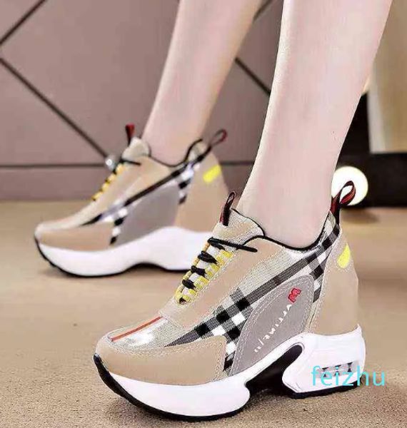 Women Sneakers Summer Autumn High Heels Ladies Casual Shoes Women Wedges platform shoes Female Thick Bottom Trainers