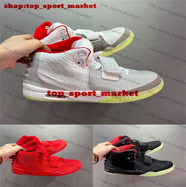 Designer Sneakers Women Shoes Basketball Mens Size 12 Air YZYs 2 Us 12 West Eur 46 Solar Red October Pure Platinum Skate Kanyes Trainers Us12 Casual White Black