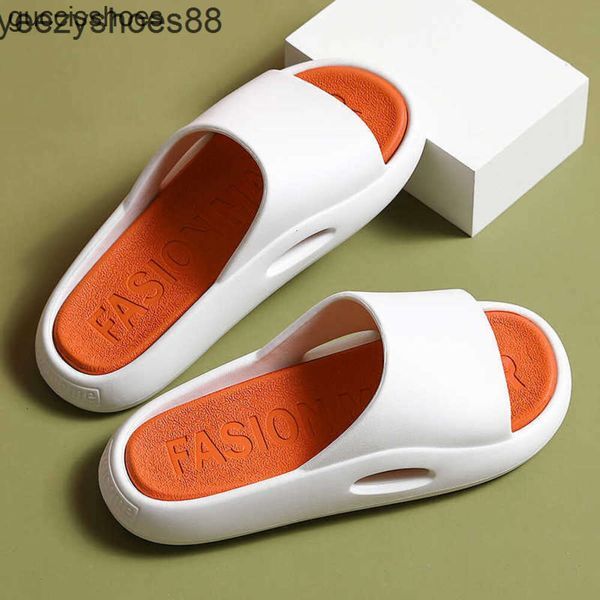 Slippers 2021 Sports Slippers Women Summer Shoes Outside EVA Outdoor Slides Men Soft Thick Bottom Non-slip Beach Pool Sandals Indoor Bath R230210