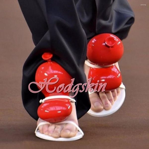 Sandals Sexy Balloon Decor Open Toe Solid Straps Slip On Women Summer Party Runway Designer Shoes Customized Strange