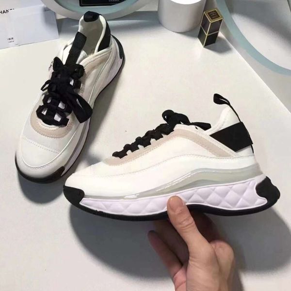 2023 Women Platform Casual Sneakers Brand Shoes Female Sport Running Ladies Genuine Leather Chunky Trainers New 34-42