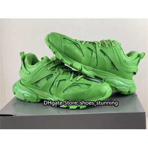 Top Quality Shoes Womens Track Hike Sneaker in Green Chunky Trainers Tess.s.Gomma Breathable Mesh Cushioned Wild Runs Triple s Thick Sole Size 35-46 Available