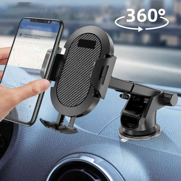 2021 New Phone Holder Mount Stand support cellular Car GPS Mobile Cell Support For iPhone stand Rotating 360 Degree