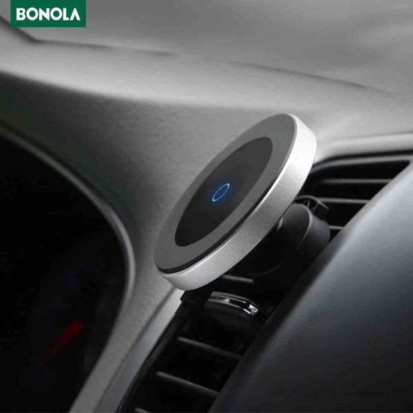 Bonola Magnetic For iPhone11ProMax/Xr/Xs/8Plus Qi Phone Wireless Car Charger for SamsungS10/S9/Note10/S8