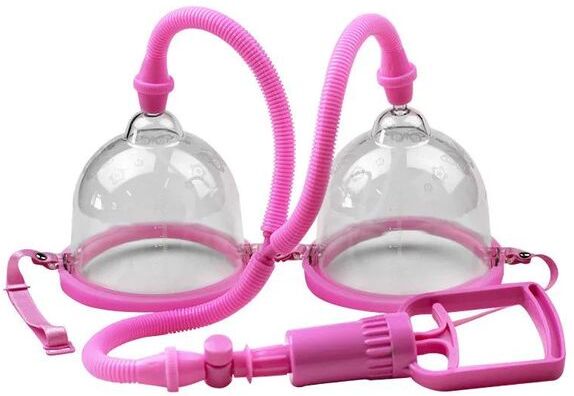 Enhancer Manual Breast Pump Bust Enhancer Physical Massager Enlarger Enlargement Vacuum Suction Dual Cup Bondage Gear Torture Beauty for La