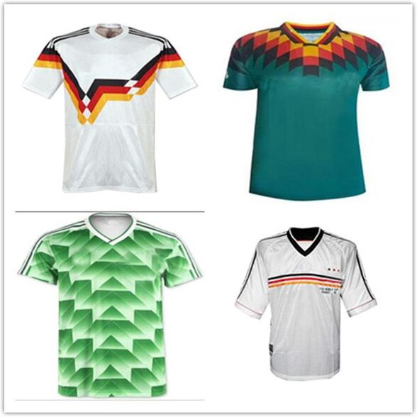 Retro DE 1990, 1992, 1994, 1998, 1988 Retro Littbarski BALLACK KLINSMANN Matthias Home Jersey KALKBRER Jersey 1996, 2004