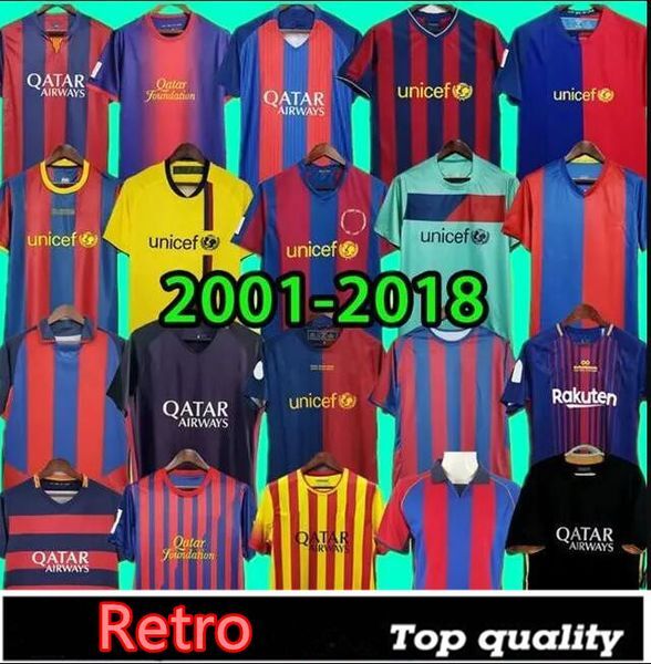 BarcelonAS Retro Soccer Jerseys 2003 2004 2005 2006 2007 2008 2009 2010 2011 2012 vintage football shirt T RONALDINHO A.INIESTA 01 02 03 04 05 06 07 08 09 10 11 12 13 14 15 16