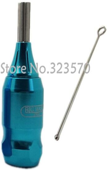 Whole BIG WASP Professional High Quality Tattoo Machine Adjustable Cartridge Grip 1quot Sky Blue Supply HG006D4071923