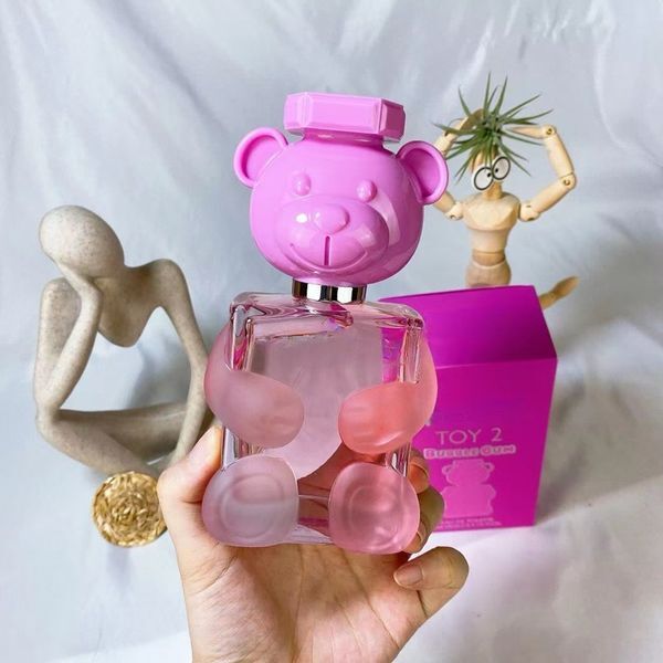 Teddy Bear Perfume 100ml Bubble Gum Eau De Parfum 3.4fl.oz Long Lasting Smell EDP Fruity Floral Notes Women Fragrance Toy Boy Cologne Spray Fast Ship