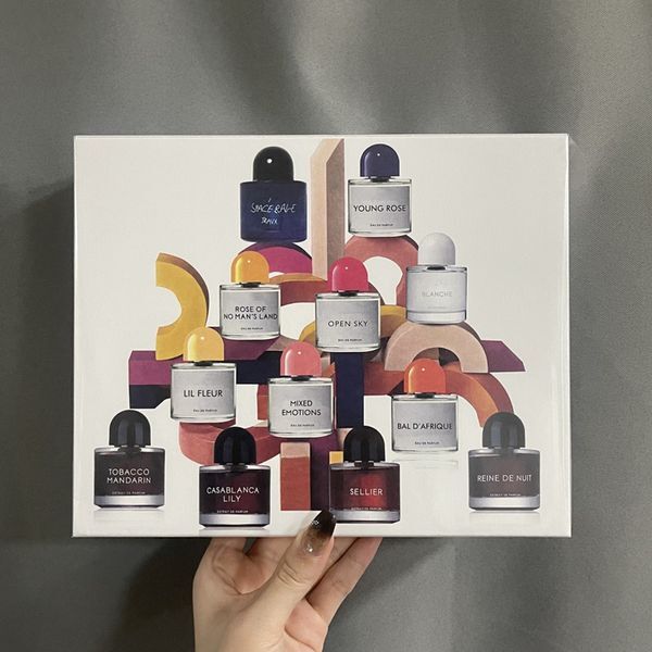 Luxury Incense byredo 12pcs mini perfume Set Blanche OPEN SKY tobacco mandarin Young Rose Space Rage ose Of No Man&#039;s Land Perfume 50ml Fragrance Spray Parfum Lasting