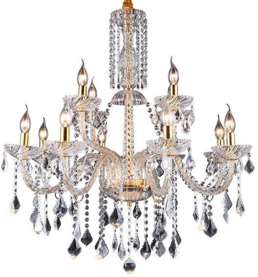 Modern Crystal bright Chandeliers Home Lighting lustres de cristal Decoration Luxury Candle Chandelier Pendants Living Room Indoor Lamp