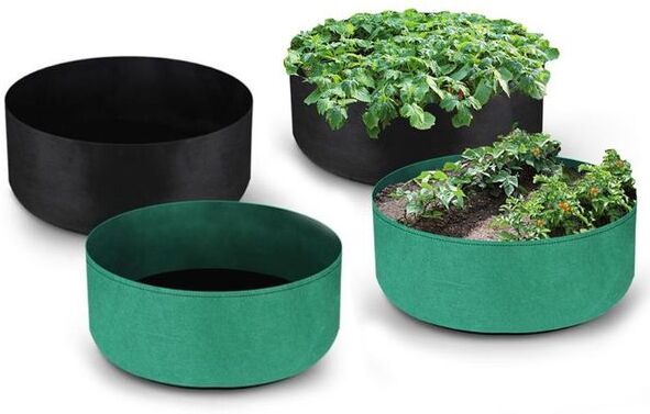 Planters & Pots 10/15/30/40/50 Gallon Fabric Grow Bags Black/Green Felt Growing Pot Bag Home Gardening Plant Flower Vegetable Planter Contai