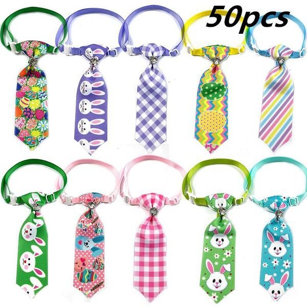 Dog Apparel 50/100pcs Easter Accessories Pet Cat Neckties Bow Tie Spring Supplies Small Bowties Collar Pets Dogs