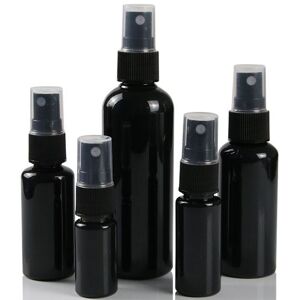 10pcs 20pcs 30ml,50ml PET Spray Bottles,All Black Mist Perfume Vials,1 OZ Empty Atomizer bottle,DIY Mini Sample container