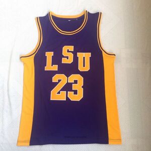 High Quality NCAA #23 Pete Maravich LSU Tigers College Basketball Jerseys Purple Stitched Jersey Size S-2XL