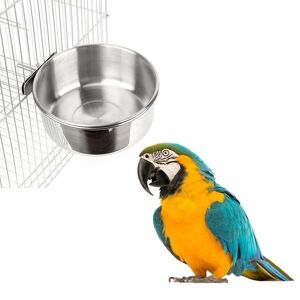 Other Bird Supplies 1Pc Birds Feeders Parrot Stainless Steel Cups Container Pet Dog Bowl Cockatiel Cage Accessories S/M/L