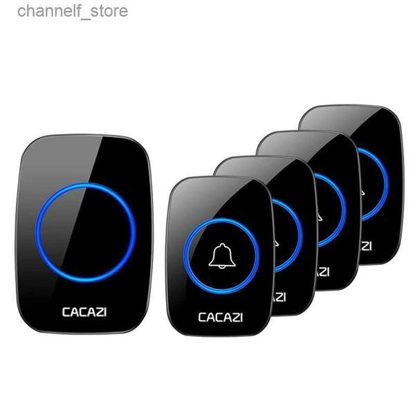 Doorbells CACAZI wireless doorbell A10 waterproof 300M remote control 4 buttons 1 2 3 receivers smart home furniture call BellY240320