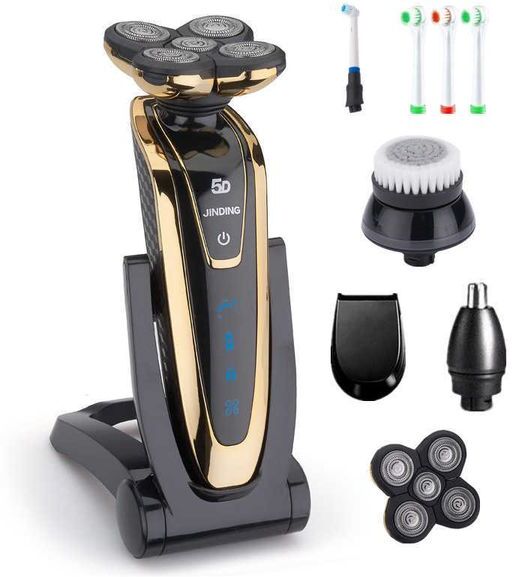 Rechargeable Electric Shaver Whole Body Washing 5D Floating Head Men Shaving Machine Waterproof Electric Razor D42 P0817