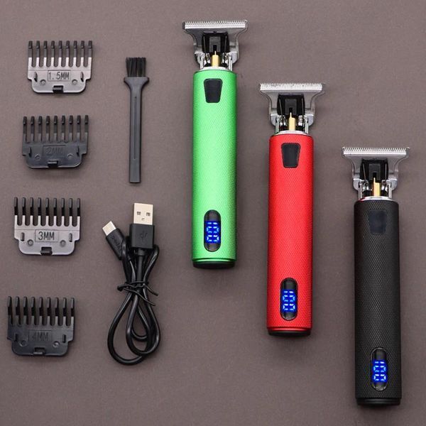 Trimmer Weasti Usb T9 Rechargeable Professional Hair Clipper Cutting Electric Cordless Shaver Trimmer Barber Hine Men Personal Beard