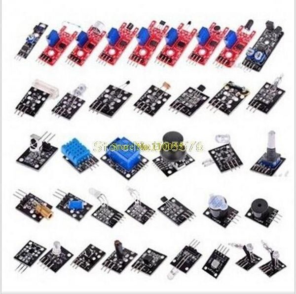 Electronic Accessories Supplies Wholesale-37 IN 1 SENSOR KITS FOR ARDUINO HIGH-QUALITY (Works With Official Boards)1