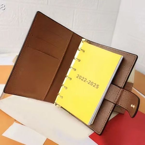 Designer not book notepad luxury Business card holder tickler file wordpad Leather loose-leaf notebook high-end note notepad meeting memorand dicky0750