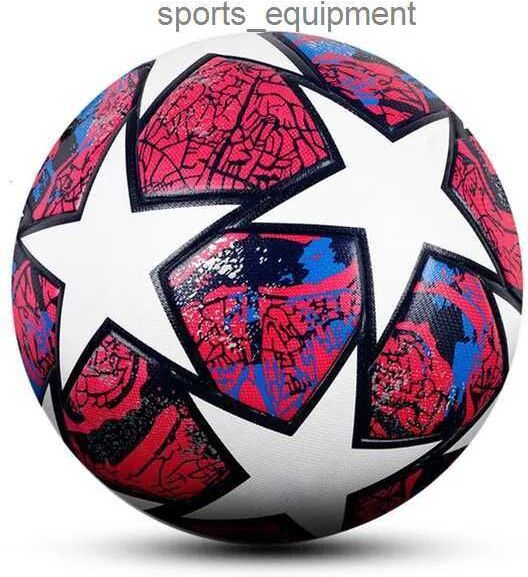 Balls Pro Soccer Ball Official Size 5 Three Layer Wear Rsistant Durable Soft PU Leather Seamless Team Match Group Training Game Play 230307 6JK4