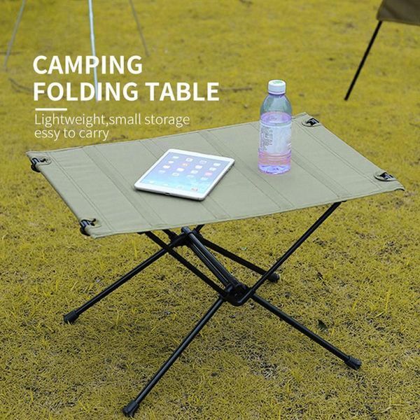 Camp Furniture Ultralight Aluminum Alloy Mini Folding Table Barbecue Grill Portable Outdoor Camping Fishing BBQ Picnic Cooking Dining Desk