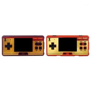Portable Game Players 2 Set Mini Retro Handheld Player Family Pocket Built In 638 Games 8 Bit Video Console Durable Dark Red & Red1