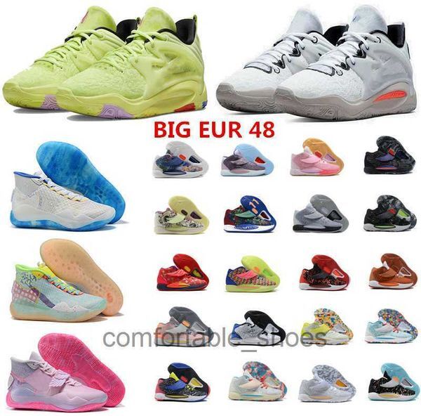 Big Eur 48 Men Kd 15 Xv Light Lemon Durant Basketball Shoes Twist 2022 Kd14 Xiv Kd12 Kevins Green Aunt Pearls Pink Deep Royal Blue Chinese Season