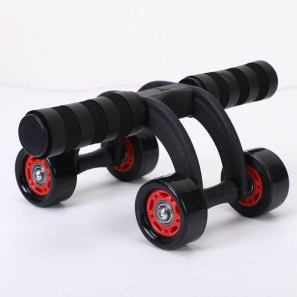 4 Wheels Abdominal Roller for Muscle Exercise Equipment Home Indoor Office Fitness No Noise 740 Z2