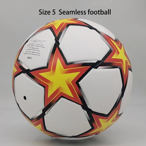 Seamless Soccer footy football training ball Size 5 PU Indoor Match outdoor for men women 231220