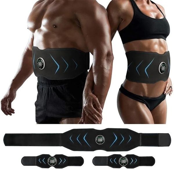 Trainers Core Abdominal Trainers EMS Electric Abdominal Body Slimming Belt Waist Band Smart Abdomen Muscle Stimulator Abs Trainer Fitness L