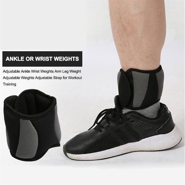 Accessories 1 Pair Fitness Adjustable Ankle Wrist Weights Arm Leg Weight Running 1KG Bands For Workout Training213S