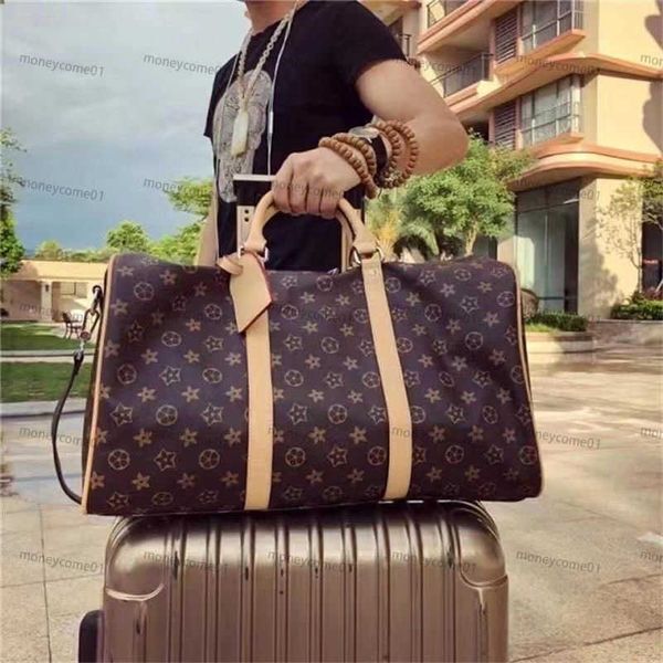 TOP 2024 Packs Duffel Bags men women travel duffle bags brand designer luggage handbags With lock large capacity sport bag size 50CM